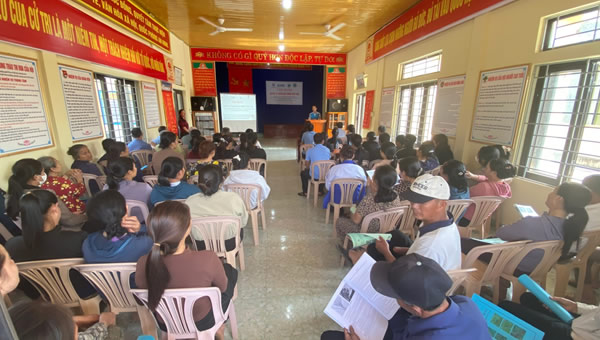 H&igrave;nh ảnh lớp tập huấn tại th&ocirc;n 1 Ph&uacute;c Đồng- x&atilde; Phong Nha
